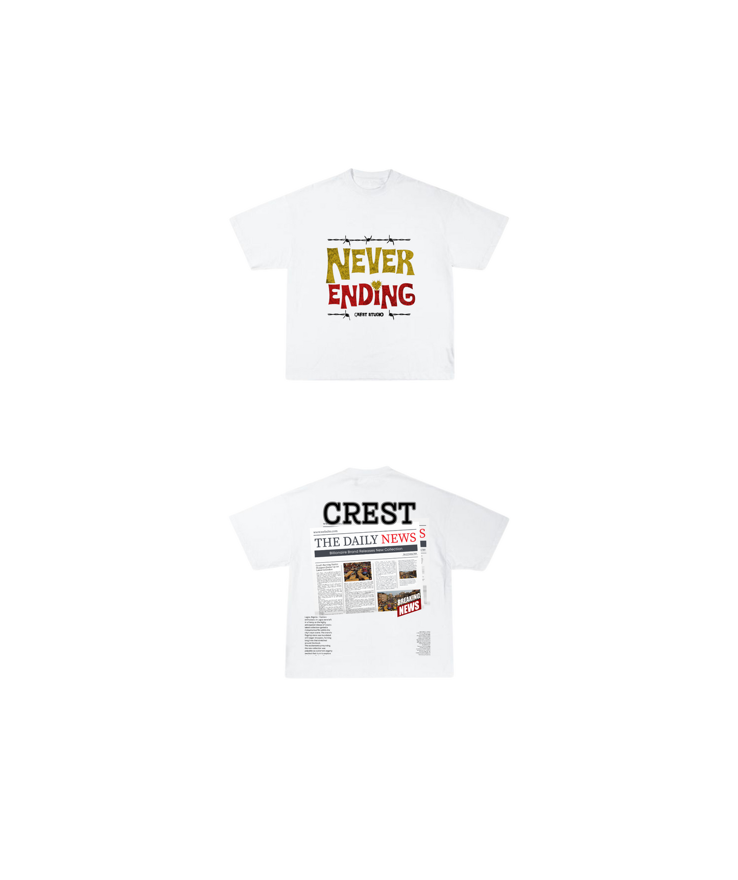 Never Ending Short Tees