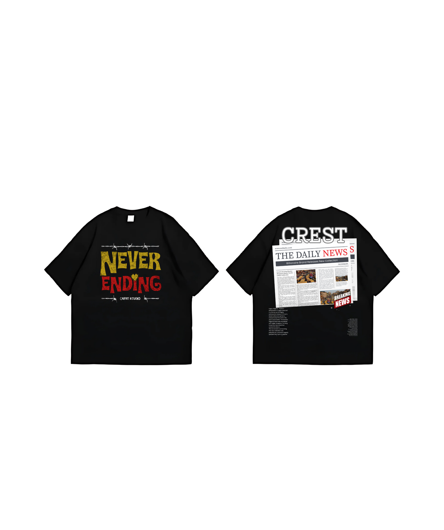 Never Ending Short Tees